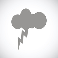 Storm black icon