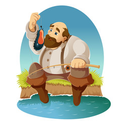 Cartoon fisher