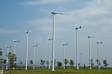 Wind turbine generators.