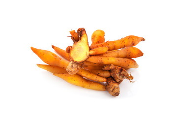 Fingerroot, Kaempfer, Boesenbergia on white background