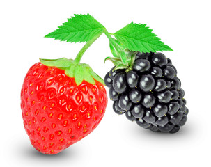 blackberry and strawberry