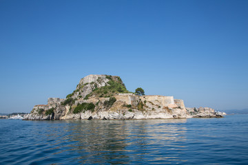 Fototapeta na wymiar Festung in Korfu Stadt