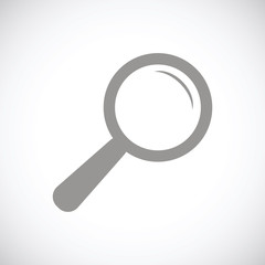 Magnifying glass black icon