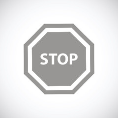 Stop black icon