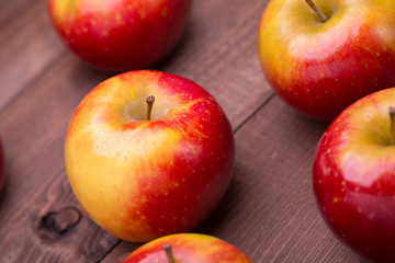Fototapeta na wymiar red ripe apples