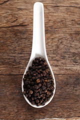 Black peppercorns