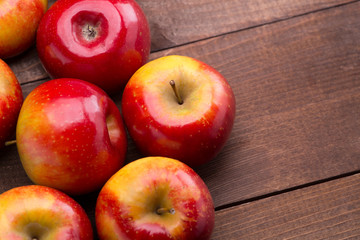 red ripe apples