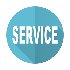 service blue flat icon