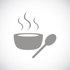 Lunch time black icon