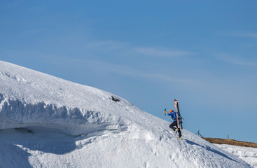 Fototapeta na wymiar ski alpinisme