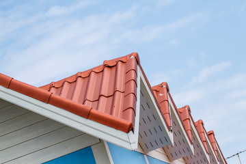 Red tile roofs