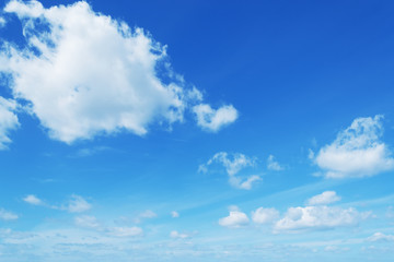 Naklejka na ściany i meble soft clouds in the blue sky