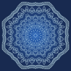 Rounded lace ornament.