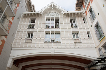 Obraz premium Buildings in the seaside resort of Arcachon, France