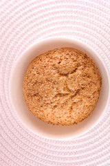 sweet cake on white plate