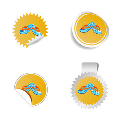 flip flop color vector