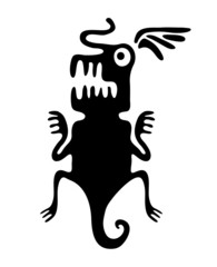 lizard or dragon in native style