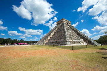 Kukulkan Pyramid in Chichen Itza Site, Mexico