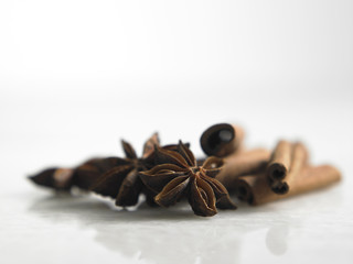 star anise and cinnamon