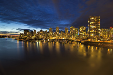 Vancouver BC Skyline by Marina at Twilight
