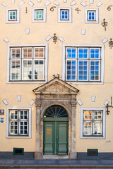 Obraz premium One building of Three Brothers in Riga