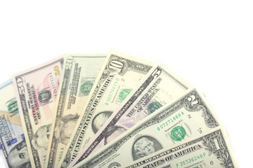 Веер из долларов