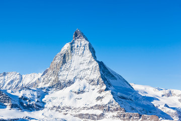 Close view of Matterhorn on a clear sunny day