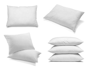 white pillow bedding sleep