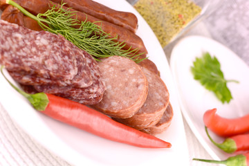 slices of salame from tuscany