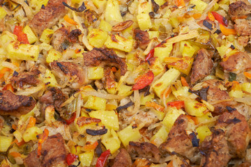 Meat stew with vegetables