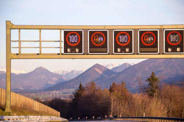 Highway signs in Germany