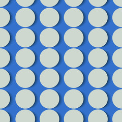 Seamless background with circles which departs from the shadows