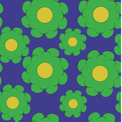 Seamless pattern with flowers.