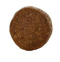 Dry dog food isolated on white