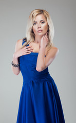 Pretty woman in beautiful dress