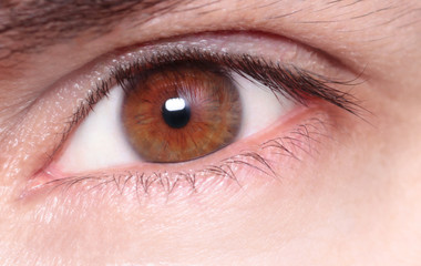 Macro image of a man's eye