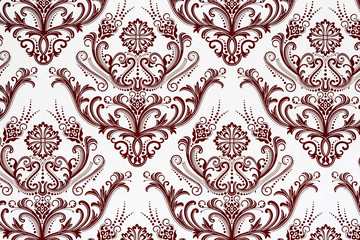 Weathered floral pattern - 80351751