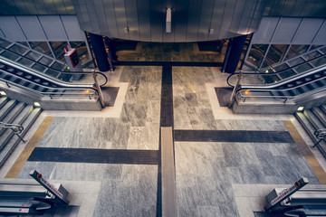 Scale mobili in stazione ferroviaria