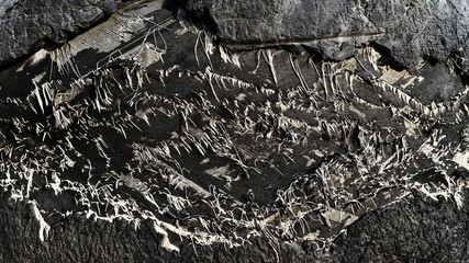 Close up of tire tread