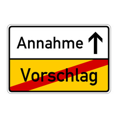 ortsschild vorschlag annahme I