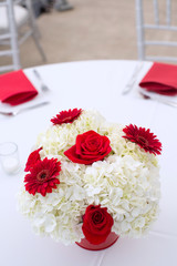 Centerpiece at a Wedding Reception