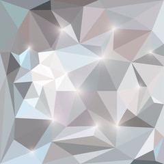 Abstract bright polygonal triangular background with lights