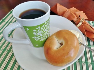 Bagels and coffee