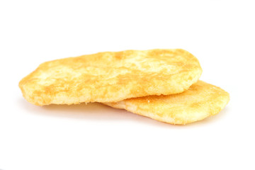 Cracker isolated on white background