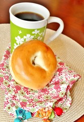 Bagels and coffee