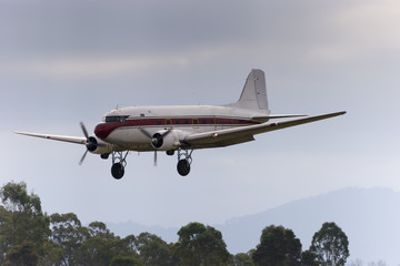 Plane coming in for a landing
