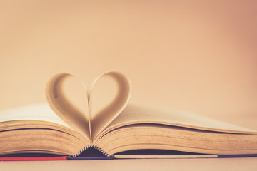 Book with heart sign