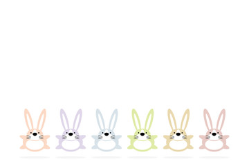 bunny cartoon animal characters background