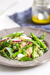 Ouinoa with Asparagus and Feta salad