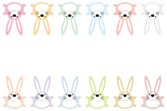 bunny cartoon animal characters background